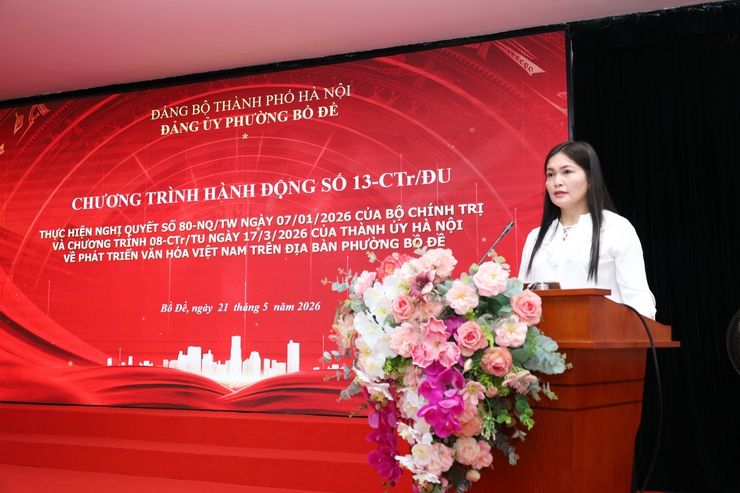Phường Bồ Đề tổ chức Hội nghị quán triệt các Chương trình hành động thực hiện 9 Nghị quyết chiến lược của Bộ Chính trị, Chương trình của Thành ủy Hà Nội; triển khai các quy định về công tác cán bộ, đảng viên trên địa bàn phường- Ảnh 1.