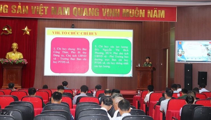 Hội nghị tổng kết công tác phòng thủ dân sự năm 2025, triển khai nhiệm vụ năm 2026- Ảnh 4.