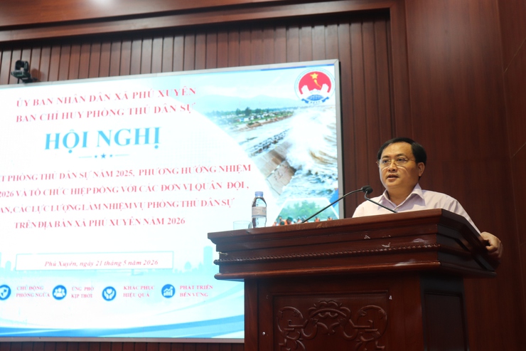 Hội nghị tổng kết công tác phòng thủ dân sự năm 2025, triển khai nhiệm vụ năm 2026- Ảnh 5.