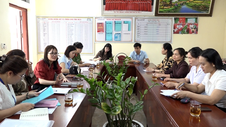 Xã Mỹ Đức tăng cường kiểm tra an toàn thực phẩm tại các bếp ăn tập thể trường học và các cơ sở cung cấp nguyên liệu thực phẩm, cơ sở chế biến suất ăn sẵn cho các trường&nbsp; học- Ảnh 3.