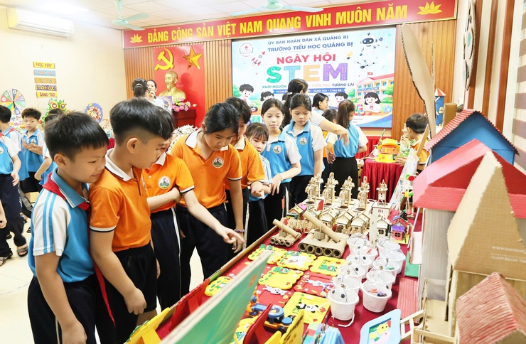 Ngày hội STEM tại Trường Tiểu học Quảng Bị- Ảnh 2.
