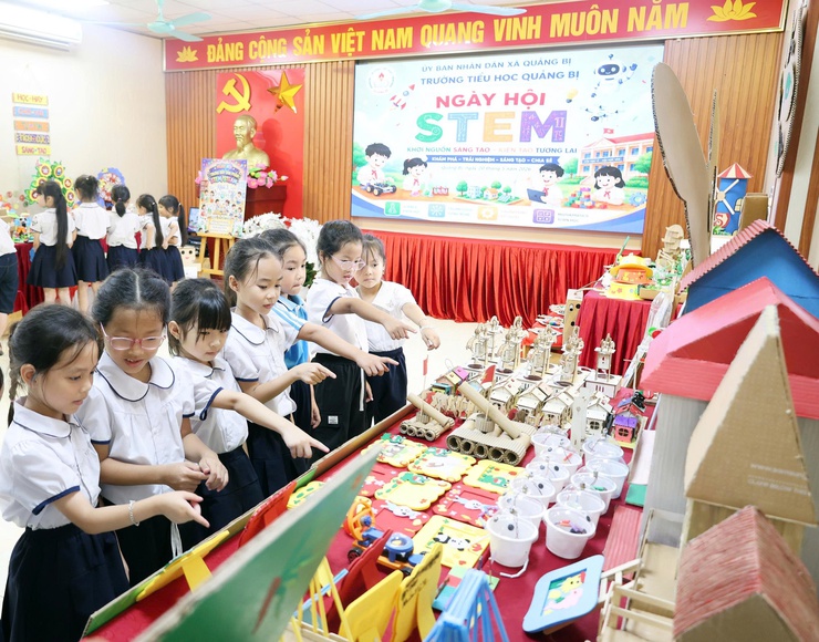 Ngày hội STEM tại Trường Tiểu học Quảng Bị- Ảnh 3.