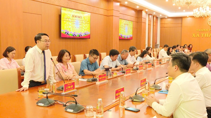 UBND xã Thanh Trì ký kết phối hợp với các bệnh viện nâng cao chất lượng chăm sóc sức khỏe Nhân dân- Ảnh 1.