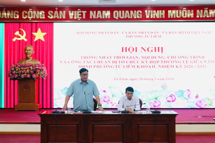 Hội nghị ký kết Quy chế phối hợp công tác giữa HĐND - UBND - Ủy ban MTTQ Việt Nam phường Từ Liêm, nhiệm kỳ 2026 - 2031- Ảnh 5.