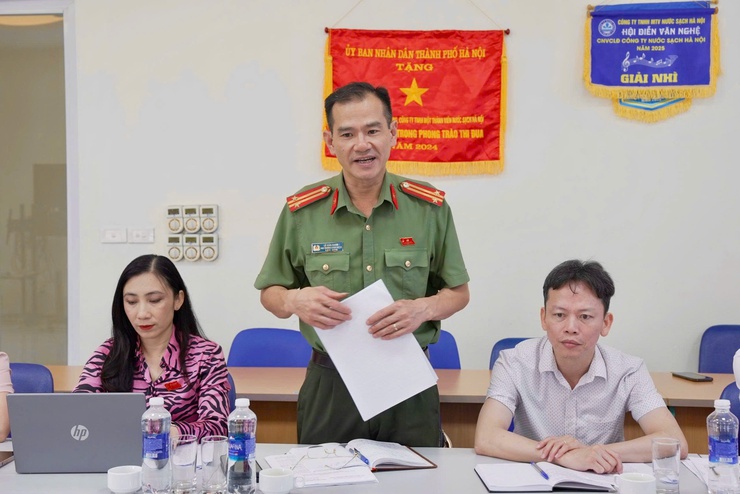 Ban Văn hóa – Xã hội HĐND xã Thiên Lộc khảo sát việc thực hiện Đề án bảo vệ Quốc phòng - An ninh tại Nhà máy nước Bắc Thăng Long- Ảnh 10.