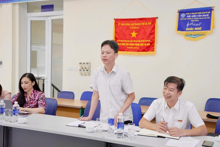 Ban Văn hóa – Xã hội HĐND xã Thiên Lộc khảo sát việc thực hiện Đề án bảo vệ Quốc phòng - An ninh tại Nhà máy nước Bắc Thăng Long- Ảnh 11.