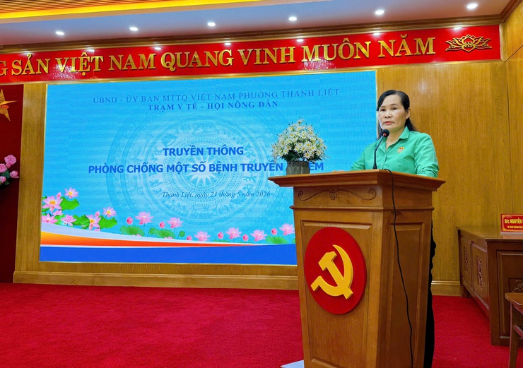 Hơn 100 hội viên nông dân tham gia buổi truyền thông phòng chống một số bệnh truyền nhiễm năm 2026- Ảnh 1.
