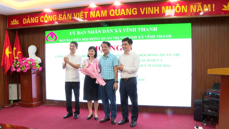 XÃ VĨNH THANH CÔNG BỐ QUYẾT ĐỊNH THÀNH LẬP BAN ĐẠI DIỆN HỘI ĐỒNG QUẢN TRỊ NGÂN HÀNG CHÍNH SÁCH XÃ HỘI XÃ; ĐÁNH GIÁ KẾT QUẢ HOẠT ĐỘNG QUÝ I, TRIỂN KHAI NHIỆM VỤ QUÝ II NĂM 2026- Ảnh 11.