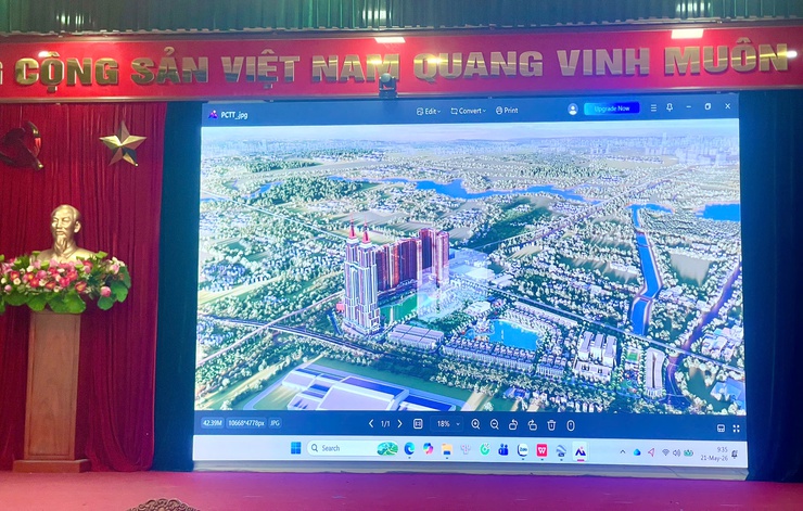 ỦY BAN NHÂN DÂN XÃ VĨNH THANH TỔ CHỨC HỘI NGHỊ THÔNG TIN VÀ TRIỂN KHAI CÔNG TÁC GPMB THỰC HIỆN DỰ ÁN XÂY DỰNG HOÀN THIỆN HTKT XUNG QUANH TRUNG TÂM GIAO LƯU HÀNG HÓA HUYỆN ĐÔNG ANH( NAY THUỘC XÃ VĨNH THANH)- Ảnh 12.