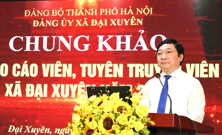 Xã Đại Xuyên: Sôi nổi Hội thi Báo cáo viên, tuyên truyền viên giỏi năm 2026- Ảnh 3.