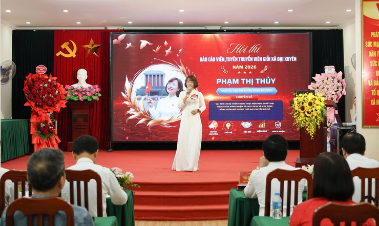 Xã Đại Xuyên: Sôi nổi Hội thi Báo cáo viên, tuyên truyền viên giỏi năm 2026- Ảnh 11.
