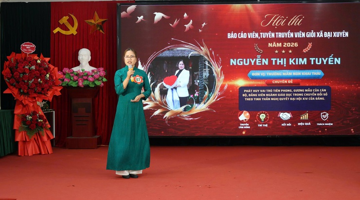 Xã Đại Xuyên: Sôi nổi Hội thi Báo cáo viên, tuyên truyền viên giỏi năm 2026- Ảnh 7.