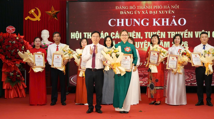 Xã Đại Xuyên: Sôi nổi Hội thi Báo cáo viên, tuyên truyền viên giỏi năm 2026- Ảnh 14.
