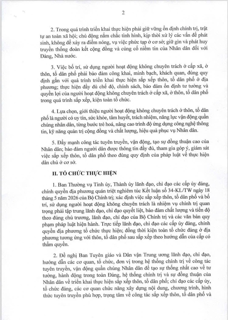 HOÀN THÀNH PHƯƠNG ÁN TỔNG THỂ SẮP XẾP LẠI THÔN, TỔ DÂN PHỐ TRƯỚC 10/6- Ảnh 2.