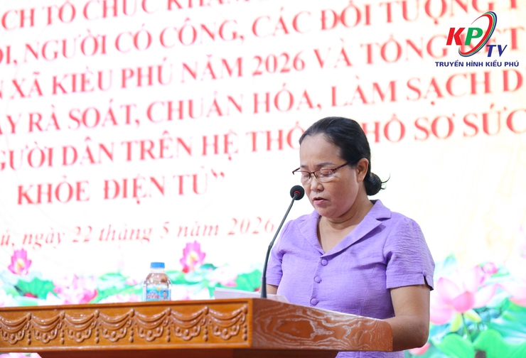 UBND xã Kiều Phú triển khai kế hoạch khám sức khỏe định kỳ cho người cao tuổi, người có công và tổng kết Chiến dịch làm sạch dữ liệu sức khỏe điện tử- Ảnh 5.