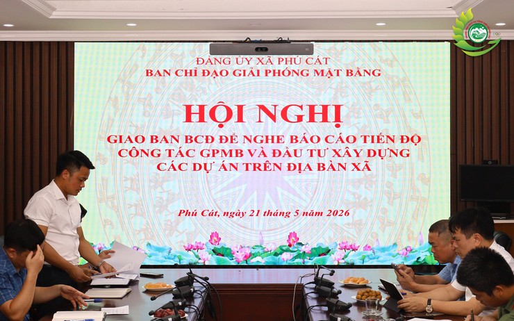 Ban Chỉ đạo Giải phóng mặt bằng xã Phú Cát giao ban đánh giá tiến độ thực hiện các dự án đầu tư xây dựng trên địa bàn- Ảnh 1.