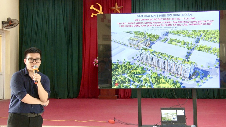 XÃ THƯ LÂM TỔ CHỨC HỘI NGHỊ LẤY Ý KIẾN CỘNG ĐỒNG DÂN CƯ VỀ ĐỒ ÁN ĐIỀU CHỈNH CỤC BỘ QUY HOẠCH KHU NHÀ Ở XÃ HỘI THƯ LÂM- Ảnh 6.
