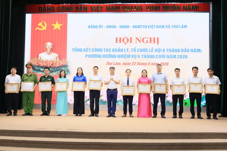 ĐẢNG ỦY – HĐND – UBND – UB MTTQ VIỆT NAM XÃ THƯ LÂM TỔ CHỨC HỘI NGHỊ TỔNG KẾT CÔNG TÁC QUẢN LÝ, TỔ CHỨC LỄ HỘI 6 THÁNG ĐẦU NĂM 2026- Ảnh 14.
