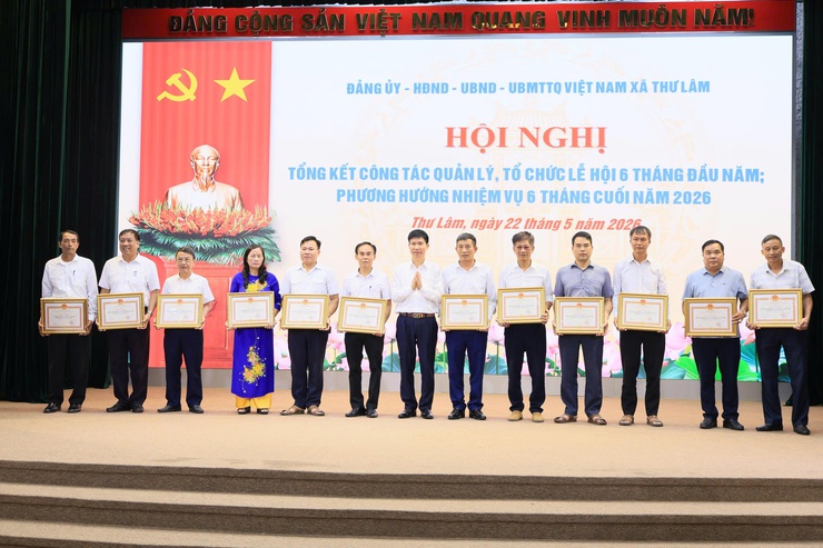 ĐẢNG ỦY – HĐND – UBND – UB MTTQ VIỆT NAM XÃ THƯ LÂM TỔ CHỨC HỘI NGHỊ TỔNG KẾT CÔNG TÁC QUẢN LÝ, TỔ CHỨC LỄ HỘI 6 THÁNG ĐẦU NĂM 2026- Ảnh 15.