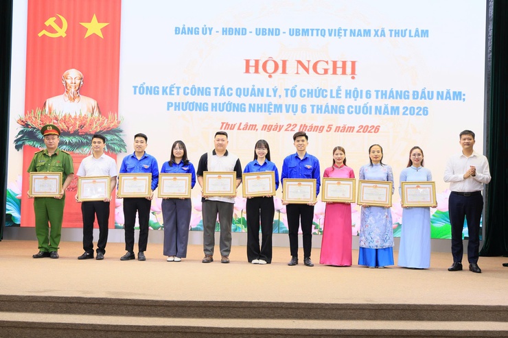 ĐẢNG ỦY – HĐND – UBND – UB MTTQ VIỆT NAM XÃ THƯ LÂM TỔ CHỨC HỘI NGHỊ TỔNG KẾT CÔNG TÁC QUẢN LÝ, TỔ CHỨC LỄ HỘI 6 THÁNG ĐẦU NĂM 2026- Ảnh 16.