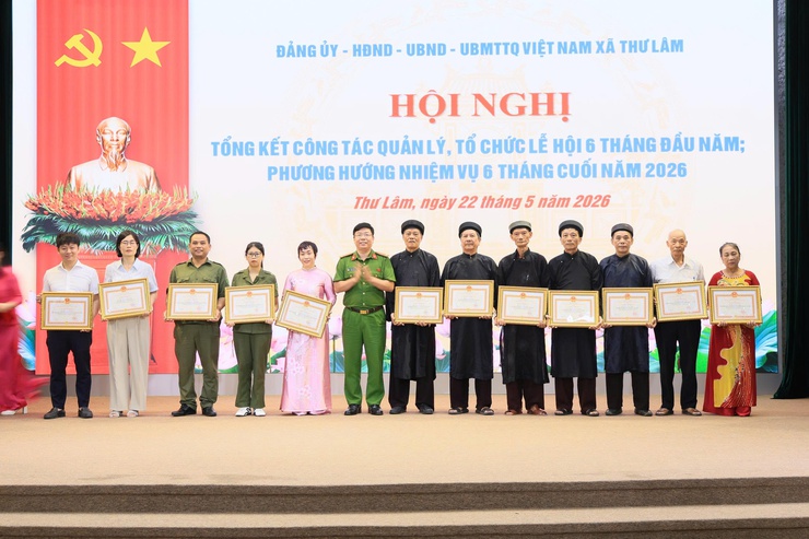 ĐẢNG ỦY – HĐND – UBND – UB MTTQ VIỆT NAM XÃ THƯ LÂM TỔ CHỨC HỘI NGHỊ TỔNG KẾT CÔNG TÁC QUẢN LÝ, TỔ CHỨC LỄ HỘI 6 THÁNG ĐẦU NĂM 2026- Ảnh 17.