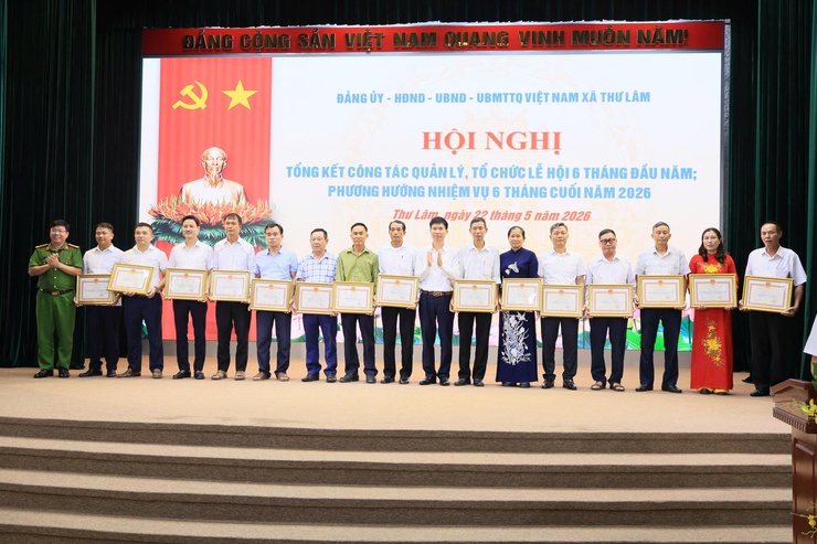 ĐẢNG ỦY – HĐND – UBND – UB MTTQ VIỆT NAM XÃ THƯ LÂM TỔ CHỨC HỘI NGHỊ TỔNG KẾT CÔNG TÁC QUẢN LÝ, TỔ CHỨC LỄ HỘI 6 THÁNG ĐẦU NĂM 2026- Ảnh 19.