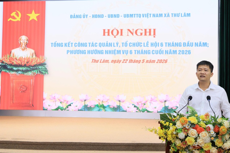 ĐẢNG ỦY – HĐND – UBND – UB MTTQ VIỆT NAM XÃ THƯ LÂM TỔ CHỨC HỘI NGHỊ TỔNG KẾT CÔNG TÁC QUẢN LÝ, TỔ CHỨC LỄ HỘI 6 THÁNG ĐẦU NĂM 2026- Ảnh 13.