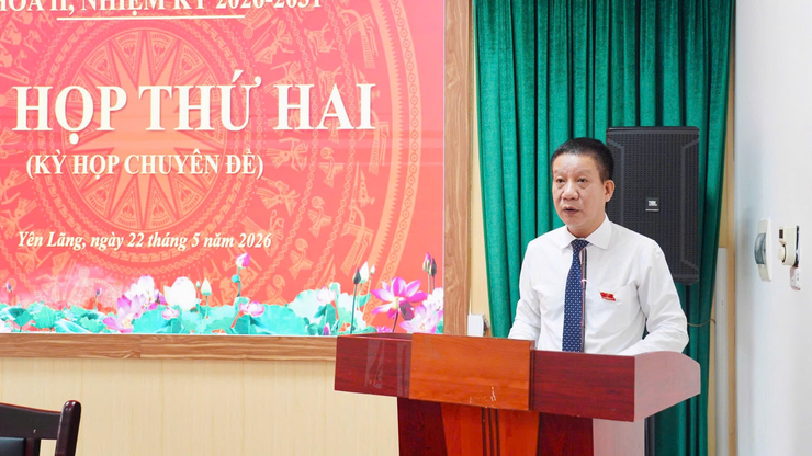 HĐND XÃ YÊN LÃNG TỔ CHỨC KỲ HỌP THỨ HAI- Ảnh 2.