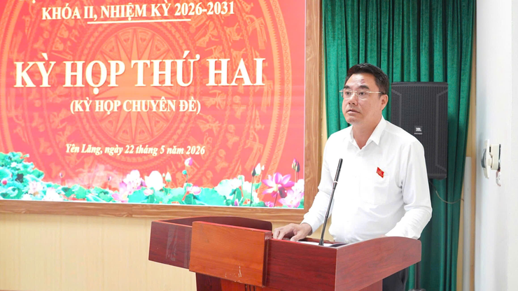HĐND XÃ YÊN LÃNG TỔ CHỨC KỲ HỌP THỨ HAI- Ảnh 3.