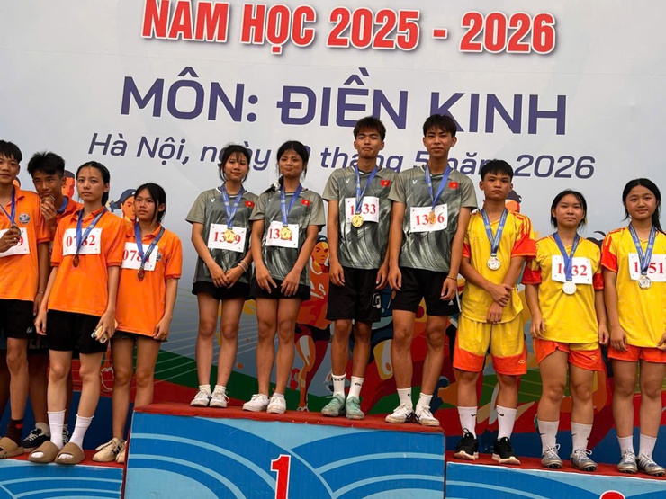 Xã Thượng Phúc đạt nhiều thành tích tại Giải thể thao học sinh phổ thông Thành phố Hà Nội năm học 2025-2026- Ảnh 1.