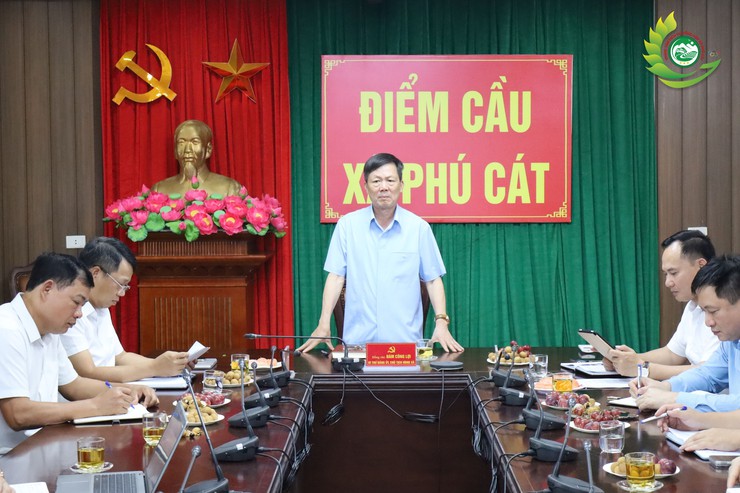 Ban Chỉ đạo Giải phóng mặt bằng xã Phú Cát giao ban đánh giá tiến độ thực hiện các dự án đầu tư xây dựng trên địa bàn- Ảnh 4.