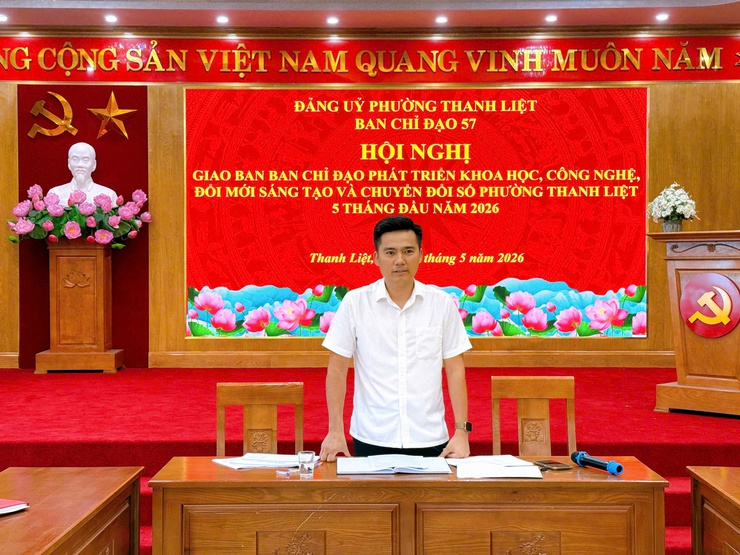 Ban Chỉ đạo 57 phường Thanh Liệt giao ban phát triển khoa học công nghệ, đổi mới sáng tạo và chuyển đổi số- Ảnh 6.