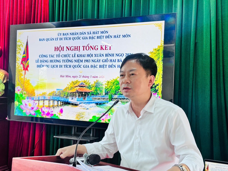Hội nghị tổng kết Lễ khai hội xuân Bính Ngọ năm 2026 và Lễ dâng hương tưởng niệm 1983 năm Ngày giỗ Hai Bà Trưng (43 – 2026)- Ảnh 1.