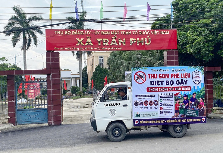 Trạm y tế xã Trần Phú: tổ chức tuyên truyền phòng chống sốt xuất huyết- Ảnh 2.
