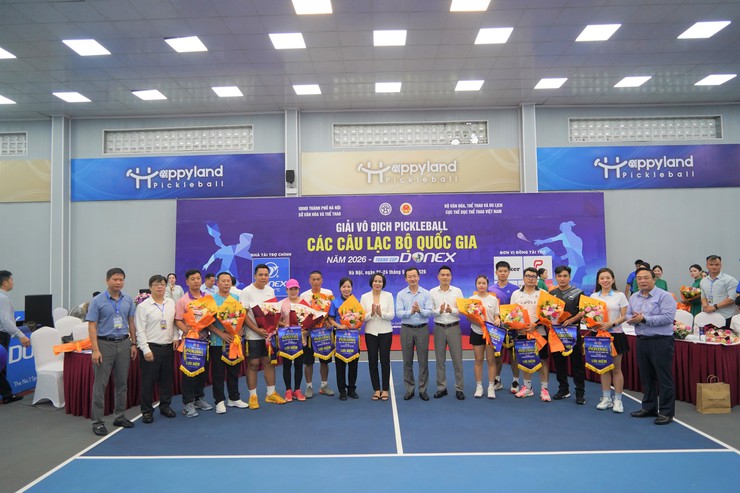 Phường Long Biên phối hợp tổ chức thành công Giải vô địch Pickleball các Câu lạc bộ quốc gia năm 2026- Ảnh 1.