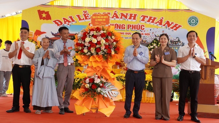 Xã Phượng Dực: Khánh thành chùa Hưng Phúc từ nguồn xã hội hóa hơn 6,5 tỷ đồng- Ảnh 1.
