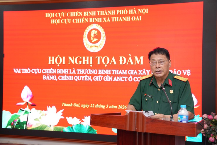 Toạ đàm vai trò CCB là thương binh tham gia xây dựng bảo vệ Đảng, chính quyền, giữ gìn an ninh chính trị ở cơ sở- Ảnh 3.