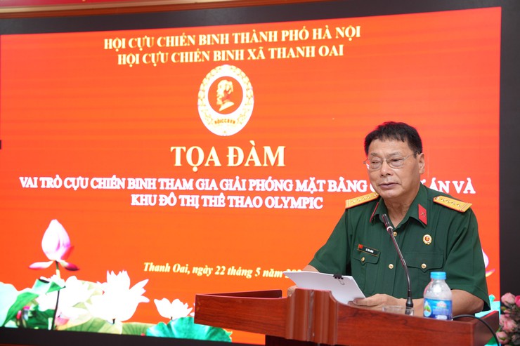 TOẠ ĐÀM VAI TRÒ CỰU CHIẾN BINH THAM GIA GIẢI PHÓNG MẶT BẰNG DỰ ÁN ĐẦU TƯ XÂY DỰNG KHU ĐÔ THỊ THỂ THAO OLYMPIC- Ảnh 1.