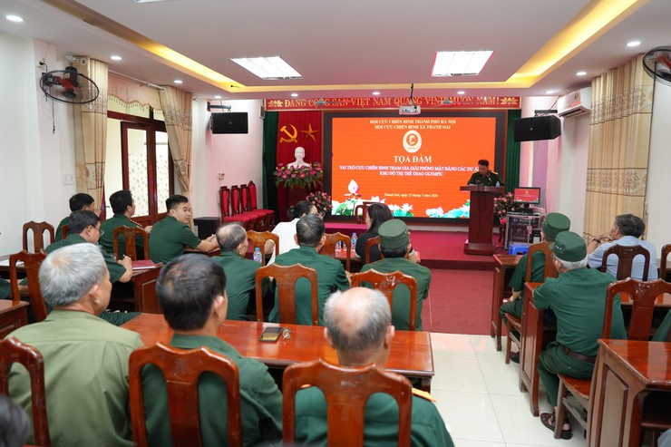 Toạ đàm vai trò CCB là thương binh tham gia xây dựng bảo vệ Đảng, chính quyền, giữ gìn an ninh chính trị ở cơ sở- Ảnh 1.