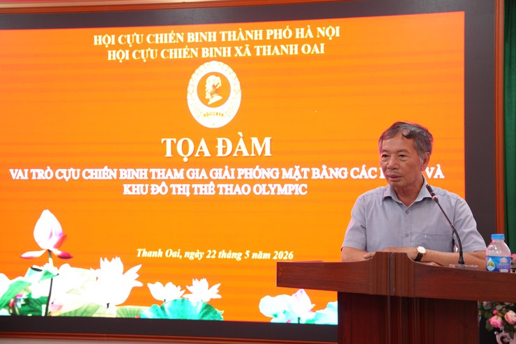 TOẠ ĐÀM VAI TRÒ CỰU CHIẾN BINH THAM GIA GIẢI PHÓNG MẶT BẰNG DỰ ÁN ĐẦU TƯ XÂY DỰNG KHU ĐÔ THỊ THỂ THAO OLYMPIC- Ảnh 4.