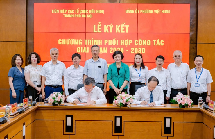 Liên hiệp các tổ chức hữu nghị thành phố Hà Nội phối hợp Đảng ủy phường Việt Hưng thúc đẩy đối ngoại nhân dân- Ảnh 3.