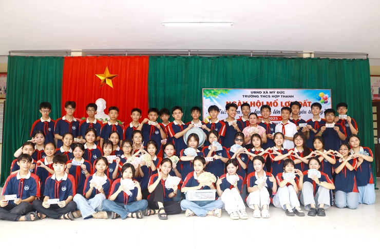 Náo nức ngày hội mổ lợn đất của thầy và trò trường THCS Hợp Thanh - Ảnh 8.