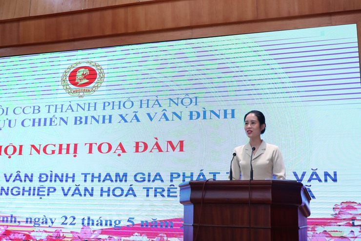 Hội Cựu chiến binh xã Vân Đình tổ chức tọa đàm “Cựu chiến binh tham gia phát triển văn hóa và công nghiệp văn hóa trên địa bàn”- Ảnh 5.