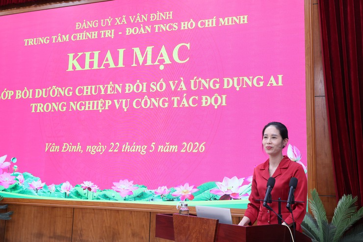 XÃ VÂN ĐÌNH KHAI GIẢNG LỚP TẬP HUẤN CÔNG TÁC ĐỘI VÀ BỒI DƯỠNG NGHIỆP VỤ PHONG TRÀO THIẾU NHI NĂM 2026- Ảnh 3.