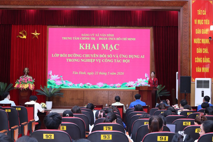 XÃ VÂN ĐÌNH KHAI GIẢNG LỚP TẬP HUẤN CÔNG TÁC ĐỘI VÀ BỒI DƯỠNG NGHIỆP VỤ PHONG TRÀO THIẾU NHI NĂM 2026- Ảnh 7.