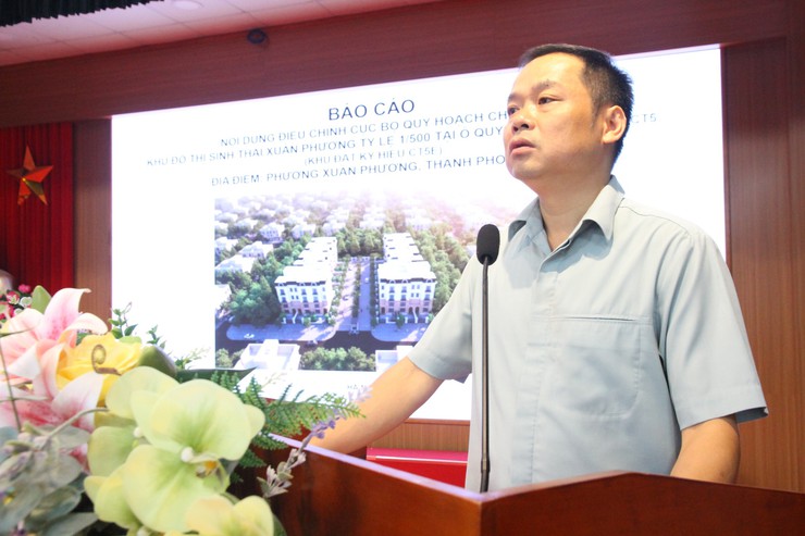 UBND phường Xuân Phương tổ chức Hội nghị lấy ý kiến về Đồ án điều chỉnh cục bộ quy hoạch chi tiết khu đô thị sinh thái Xuân Phương tỷ lệ 1/500- Ảnh 4.