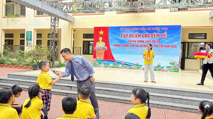 Phúc Thọ tăng cường trang bị kỹ năng phòng chống đuối nước, xâm hại và bạo lực trẻ em cho học sinh- Ảnh 2.