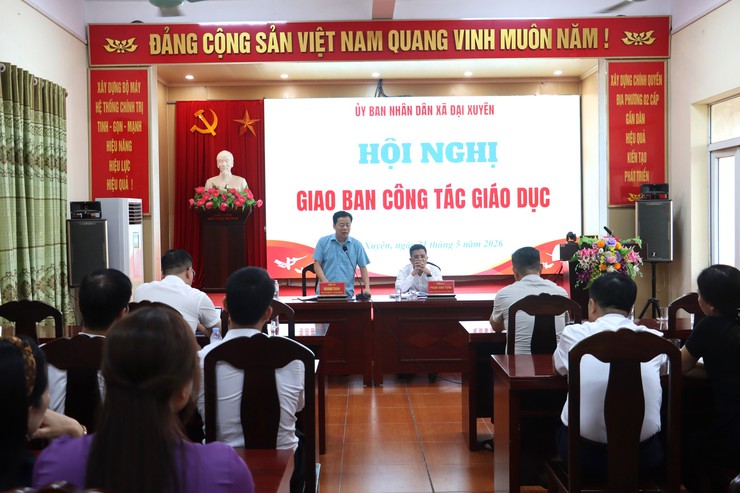 UBND xã Đại Xuyên giao ban công tác giáo dục học kỳ II năm học 2025 – 2026- Ảnh 3.