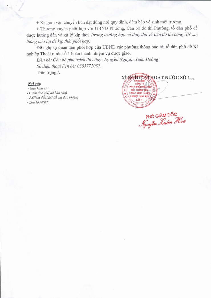 Thông báo kế hoạch nạo vét hệ thống thoát nước tháng 5/2026 trên địa bàn phường Tây Hồ- Ảnh 2.