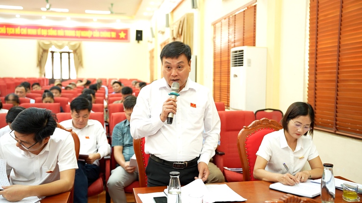 Thường trực HĐND xã Dương Hoà tổ chức phiên họp giải trình về tiến độ giải ngân vốn đầu tư công trên địa bàn xã- Ảnh 7.